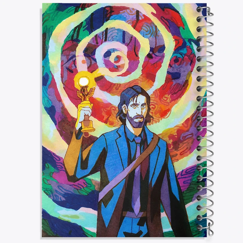 دفتر نقاشی 50 برگ خندالو طرح بازی آلن ویک (Alan Wake) کد 31318