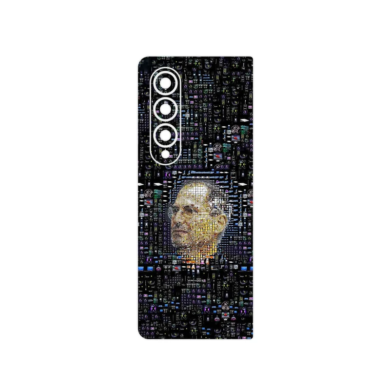 برچسب پوششی ماهوت مدل 2 Collage of Steve Jobs مناسب برای گوشی موبایل سامسونگ Galaxy Z Fold4