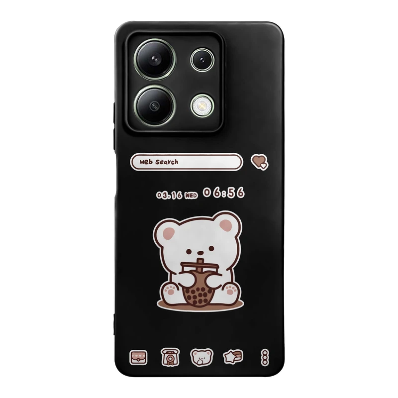 کاور قاب گارد طرح خرس اسموتی کد m10886 مناسب برای گوشی موبایل شیائومی Redmi Note 13 4G