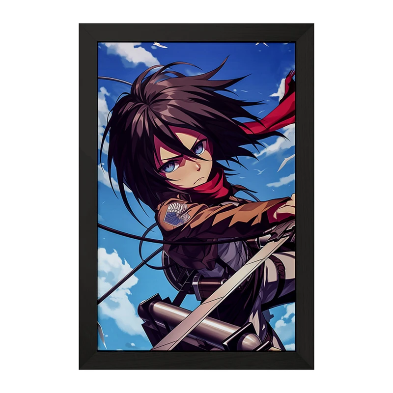 تابلو خندالو مدل انیمه اتک آن تایتان کد F2852