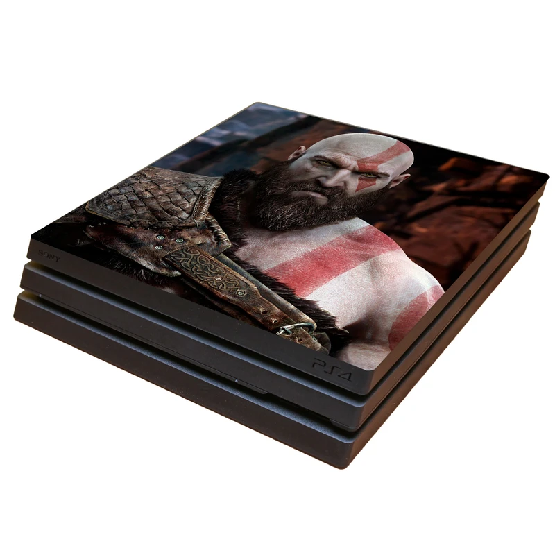 برچسب کنسول پلی استیشن 4 پرو مدل بازی خدای جنگ 4k کد 3494