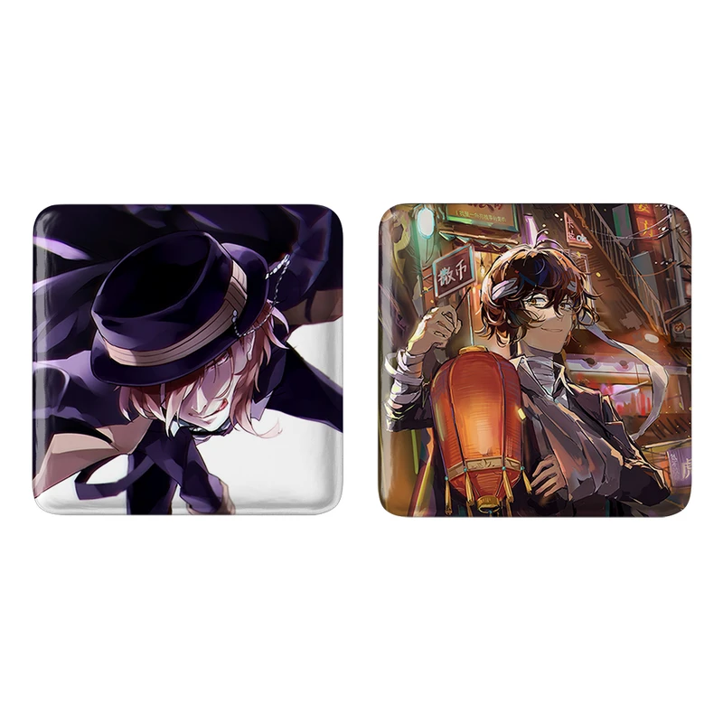 مگنت خندالو طرح دازای و چویا و ناکاهارا چویا انیمه سگ های ولگرد بانگو کد 1178211786 مجموعه 2 عددی