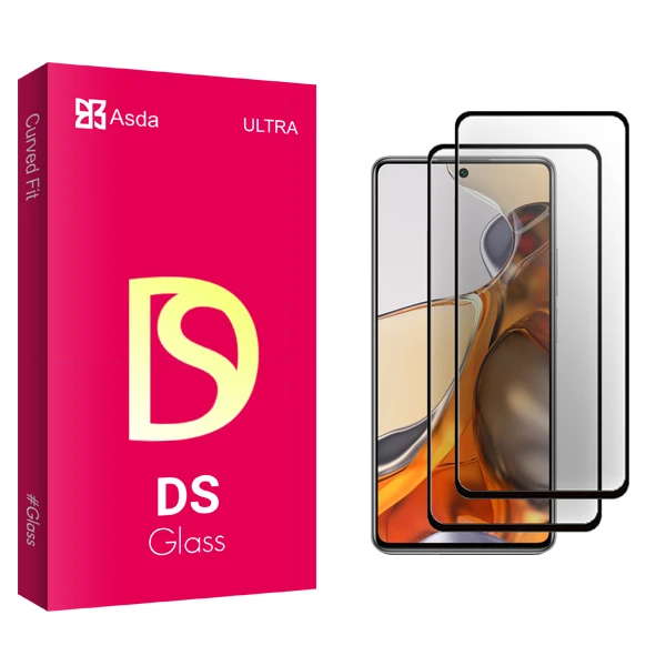 محافظ صفحه نمایش سرامیکی آسدا مدل DS Glass مناسب برای گوشی موبایل شیائومی 11T Pro 5G 2107113SG بسته دو عددی