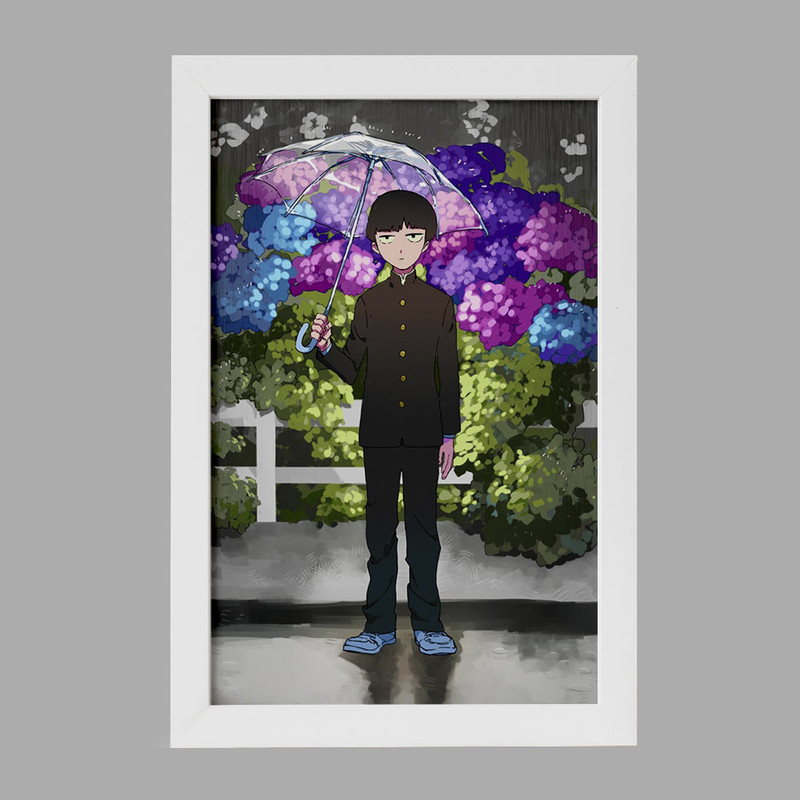 تابلو خندالو مدل شییکو انیمه موب سایکو Mob Psycho 100 کد 24445