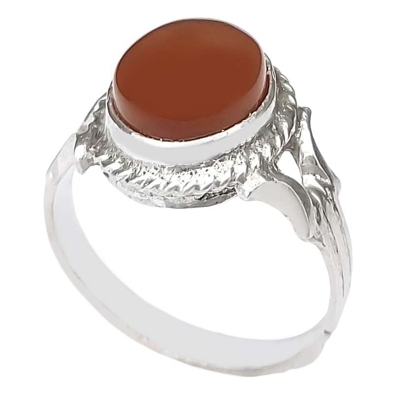 انگشتر نقره زنانه مدل عقیق یمنی حرز دار کد VA9896