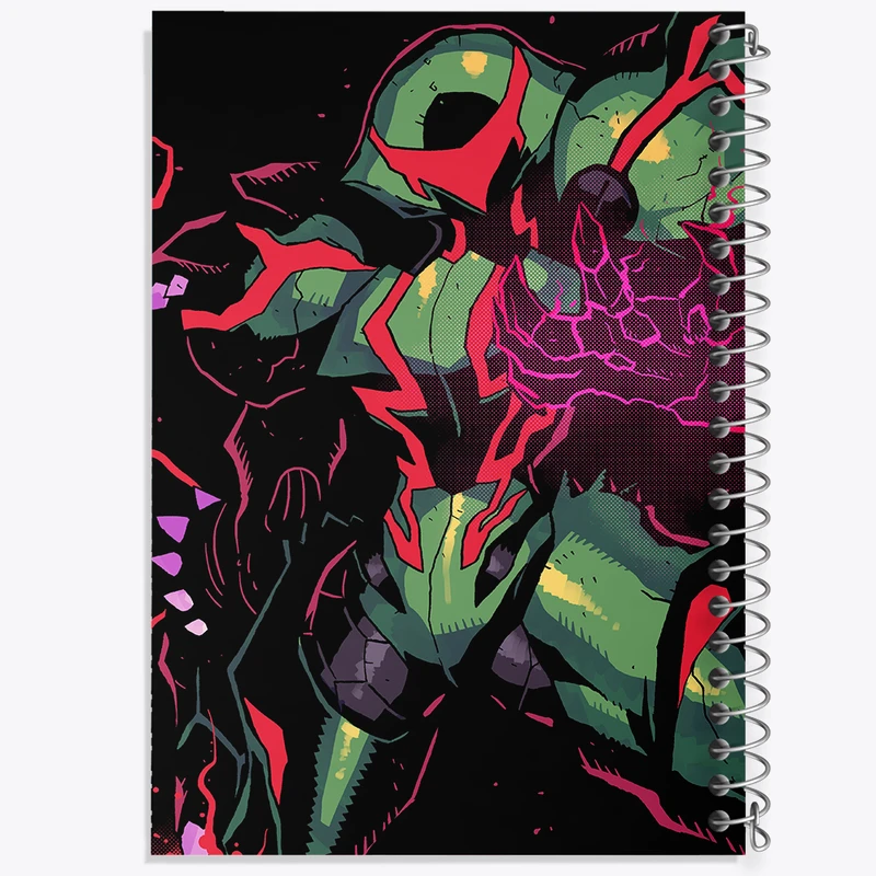 دفتر مشق 50 برگ خندالو طرح بازی متروید (Metroid) کد 35649