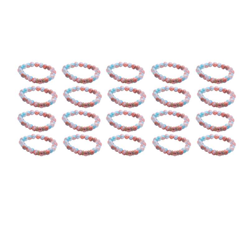 دستبند دخترانه مدل غزاله کد 01 بسته 20 عددی