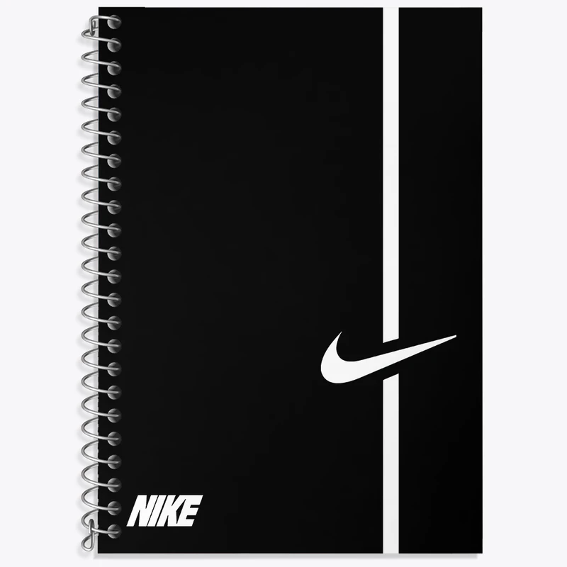 دفتر زبان 50 برگ خندالو مدل دو خط طرح نایک (Nike) کد N5110