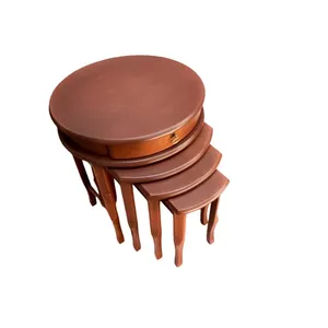 میز عسلی مدل TM200 کشودار مجموعه 4 عددی