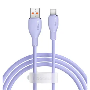 کابل تبدیل USB به USB-C بیسوس مدل Pudding Series P10355703511-B1 طول 1.2 متر