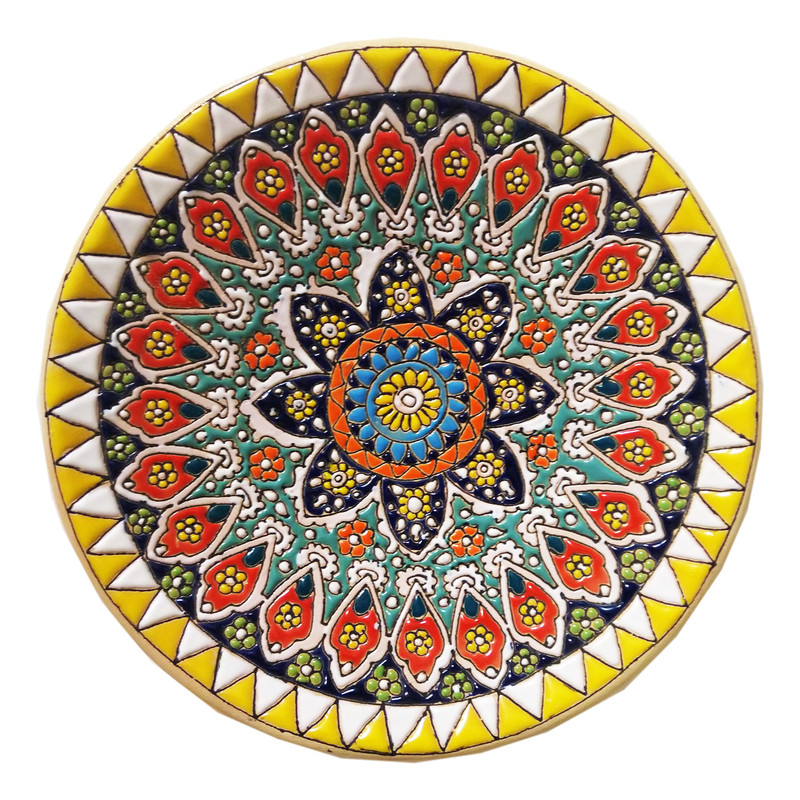 بشقاب میناکاری 20 سانتی متر کد M219B