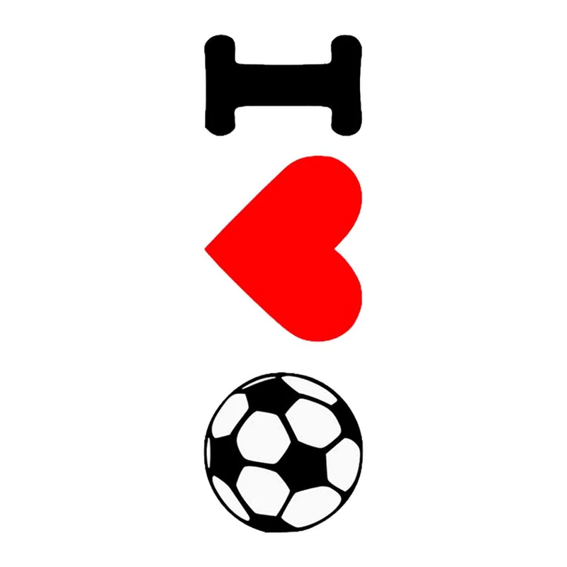 استیکر لپ تاپ طرح I Love Soccer کد ST946