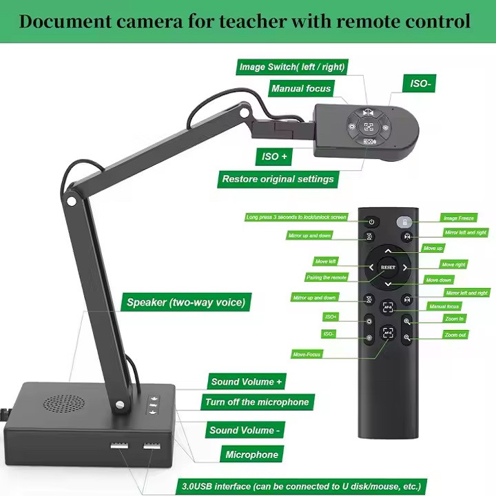 وب کم مدل  12MP Visualizer Document Camera with LED and Microphone