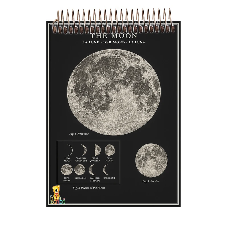 دفتر شطرنجی 100 برگ بانیبو مدل فضا کد 1103