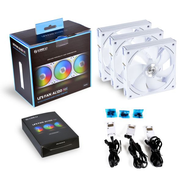 فن کیس لیان لی مدل UNI Fan AL 120 Triple W بسته 3 عددی