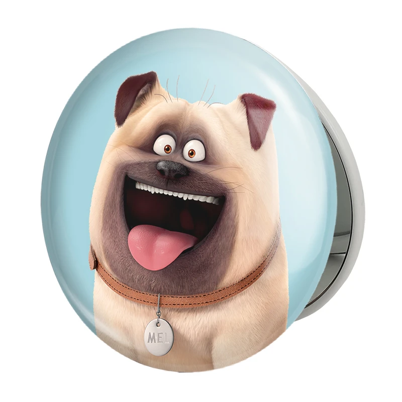 آینه جیبی خندالو طرح زندگی پنهان حیوانات خانگی The Secret Life of Pets مدل تاشو کد 10675 