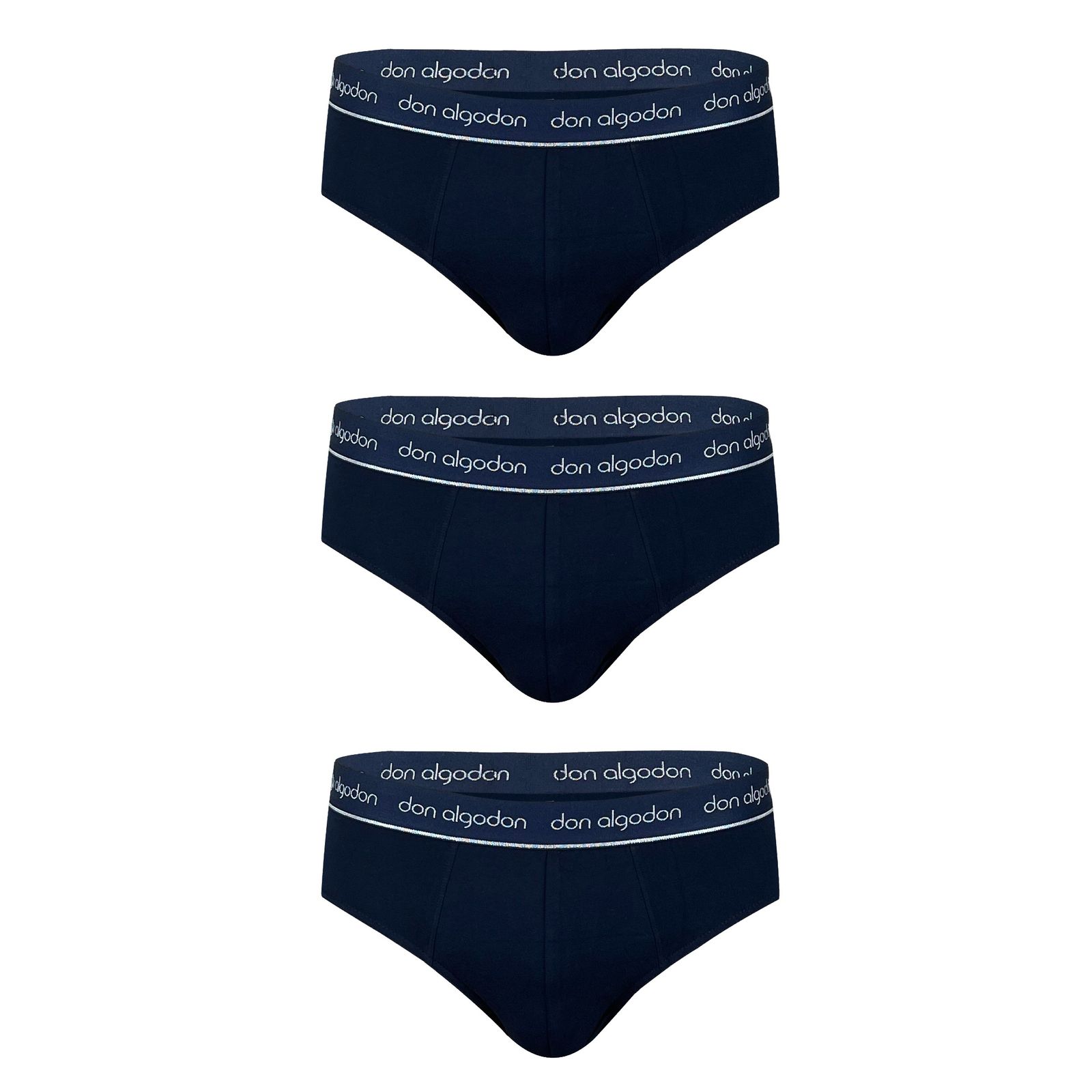 شورت مردانه دن الگدن مدل DOMUWPS26-SNVY-P3 بسته 3 عددی -  - 2