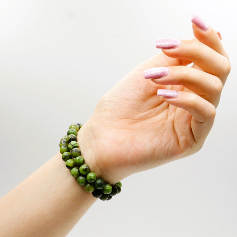 دستبند زنانه مدل سنگ یشم