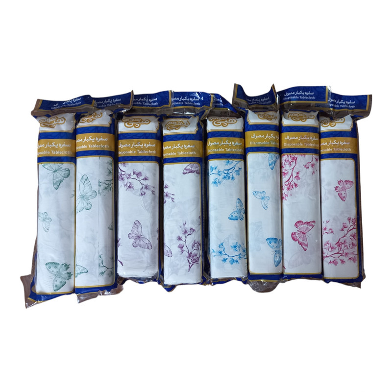سفره یکبار مصرف هپی هوم مدل اقتصادی کد ۱ رول ۴۰ متری مجموعه ۸ عددی