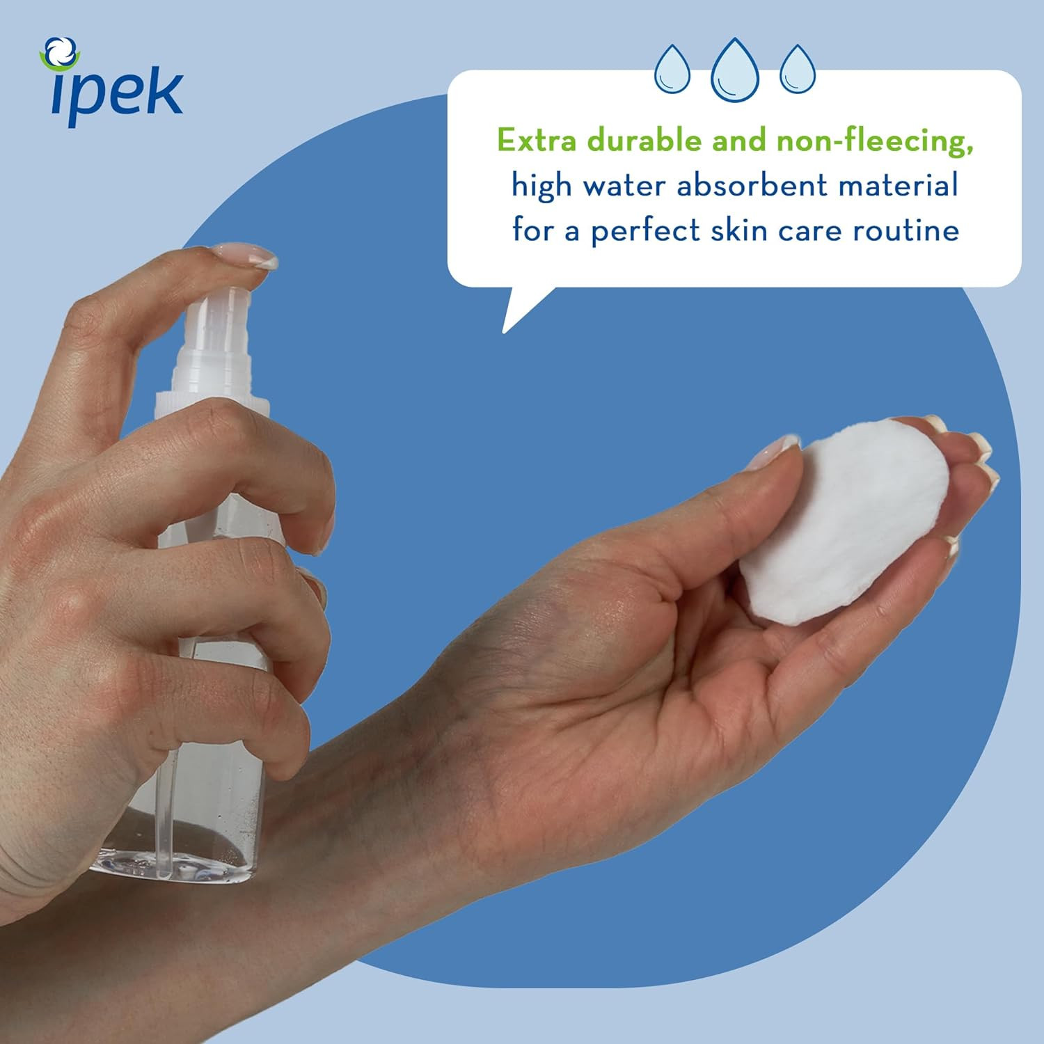 پد آرایشی ایپک مدل cotton makyaj بسته 120 عددی مجموعه 2 عددی