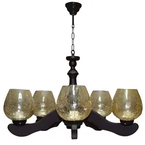  لوستر پنج شعله چشمه نور کد G715/5-BR