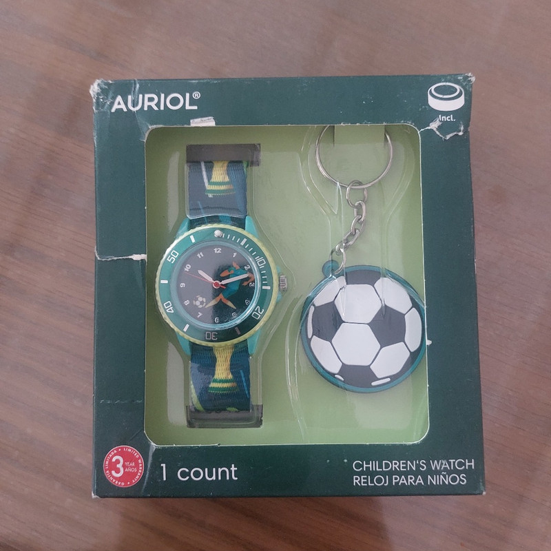 ساعت مچی عقربه ای بچگانه مدل Auriol به همراه جاکلیدی