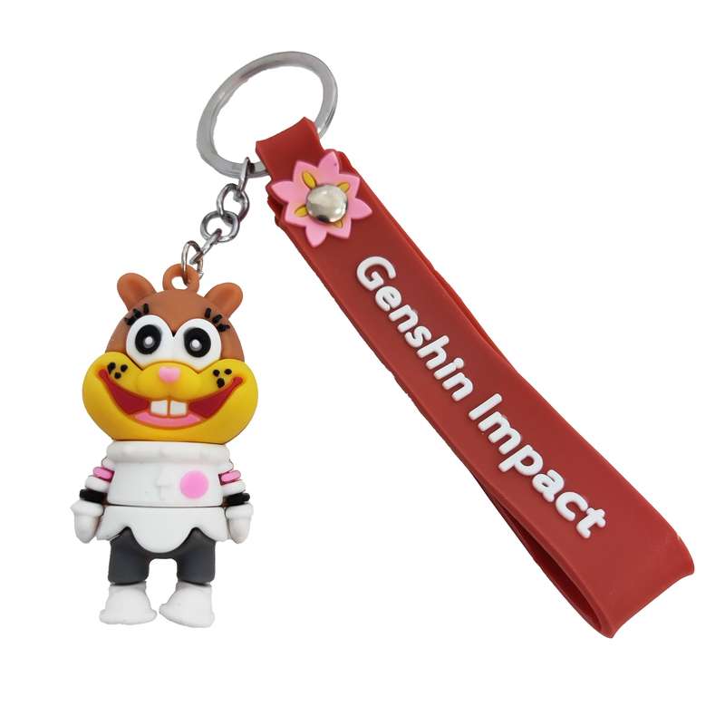 جاکلیدی مدل سیلیکونی طرح سندی چیکس دوست باب اسفنجی جاکلیدی مدل سیلیکونی طرح سندی چیکس دوست باب اسفنجی