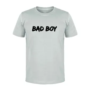 تی شرت آستین کوتاه مردانه مدل BAD BOY کد M45 رنگ طوسی