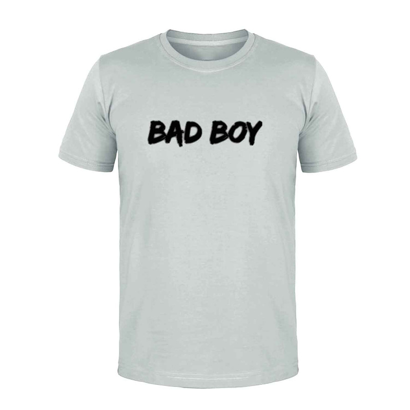 تی شرت آستین کوتاه مردانه مدل BAD BOY کد M45 رنگ طوسی