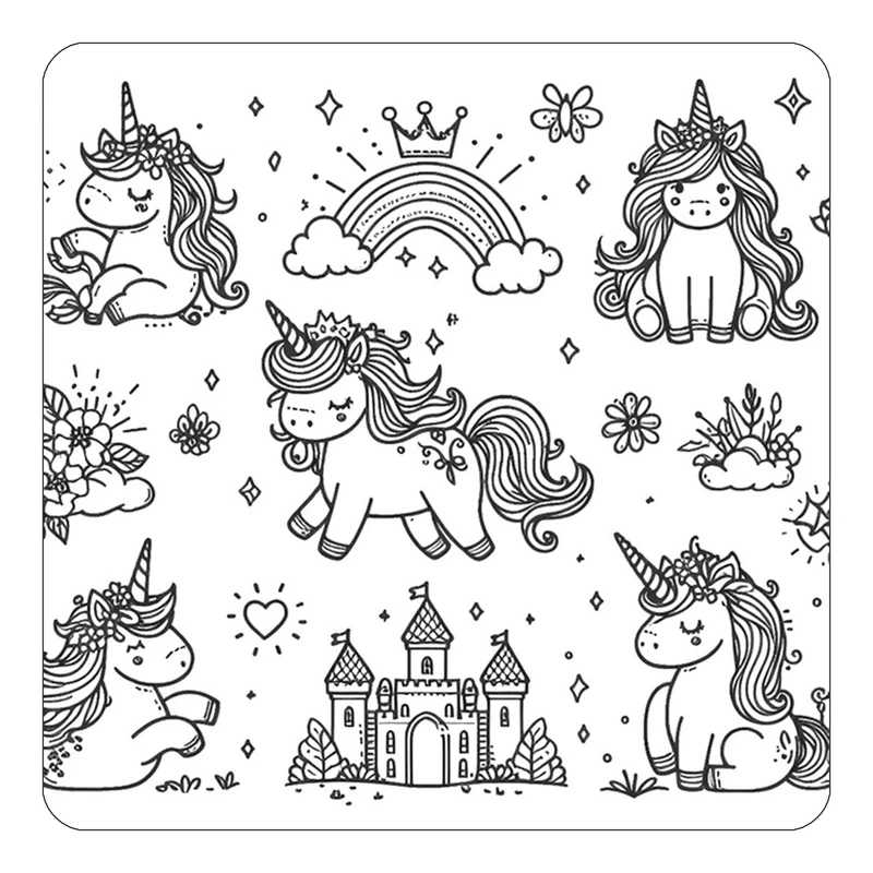 مگنت کاکتی طرح اسب تک شاخ و یونیکورن مدل mp31394