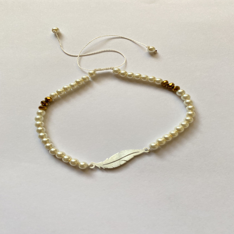 پابند نقره زنانه مدل برگ پابند نقره زنانه مدل برگ