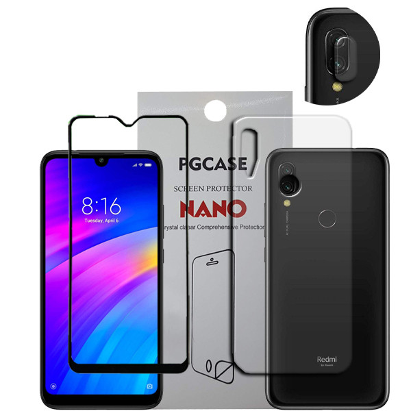 محافظ صفحه نمایش سرامیکی مدل Star Max مناسب برای گوشی موبایل شیائومی Redmi 7 به همراه محافظ لنز دوربین و محافظ پشت گوشی