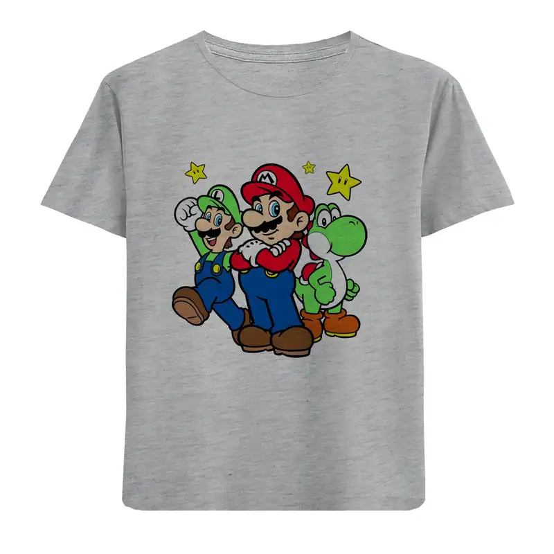 تی شرت آستین کوتاه بچگانه مدل قارچ خور D1