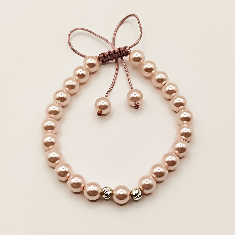 دستبند نقره مدل نارگل