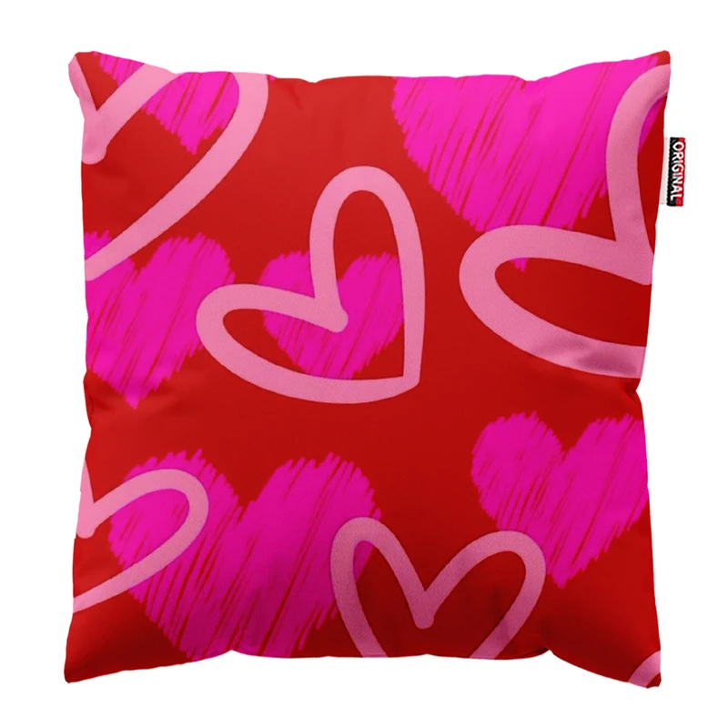 کوسن پاد آفرین مدل مینیمال طرح قلب کد PK403551 سایز 40*40 سانتی متر