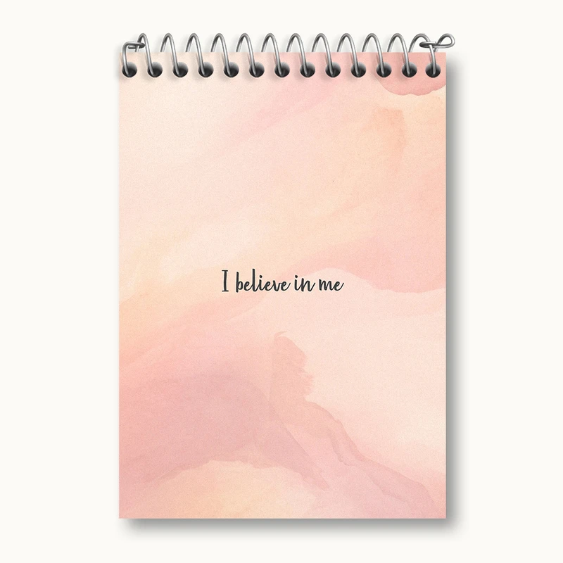 دفتر یادداشت 50 برگ خندالو طرح I Believe In Me کد N2325