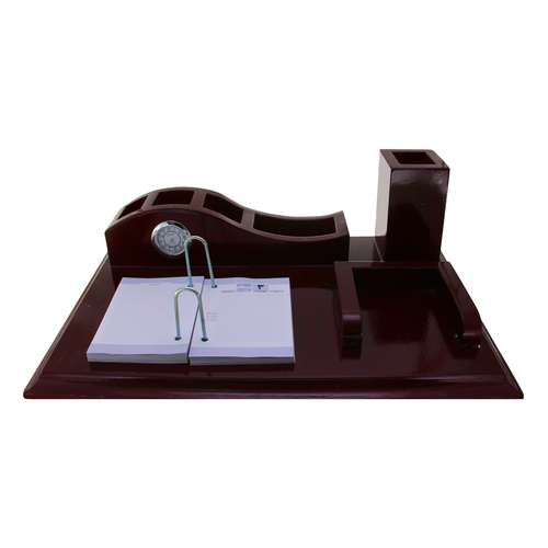 استند لوازم اداری رومیزی مدل ساعت دار