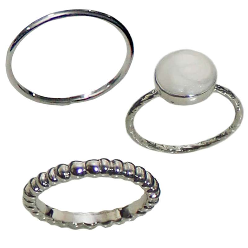 بند انگشتی زنانه کد 1313 مجموعه 3 عددی بند انگشتی زنانه کد 1313 مجموعه 3 عددی