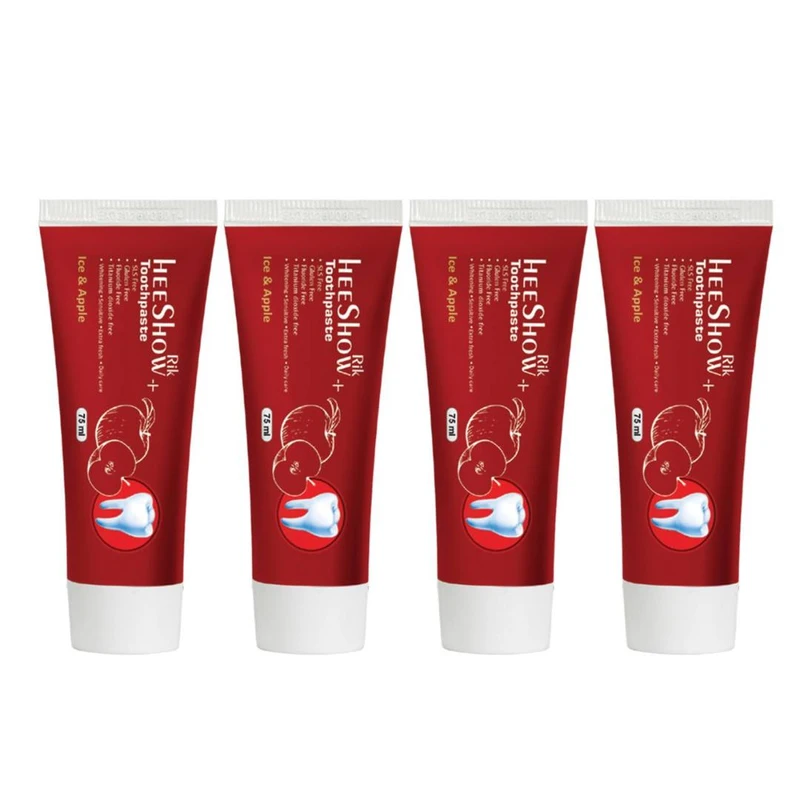 خمیر دندان هیشو ریک مدل Ice - Apple حجم 75 میلی لیتر مجموعه 4 عددی