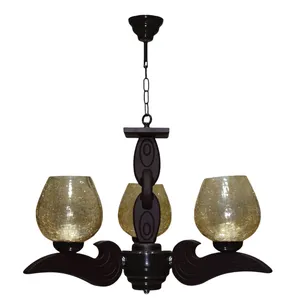    لوستر سه شعله  چشمه نور کد G704/3-BR