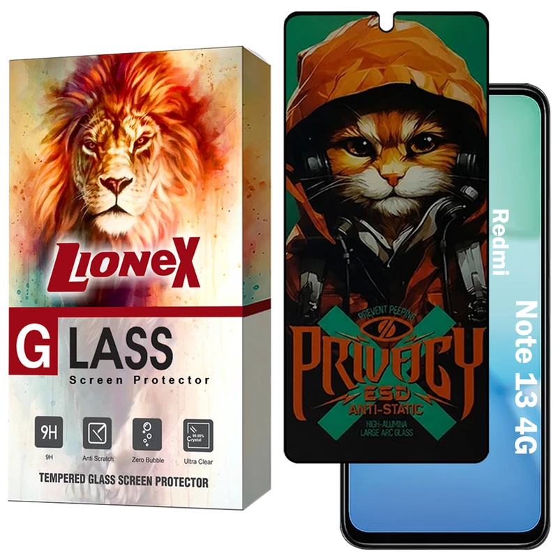 محافظ صفحه نمایش لایونکس مدل CATPRVL مناسب برای گوشی موبایل شیائومی Redmi Note 13 4G