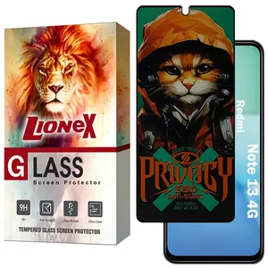 Lionex CATPRVL Privacy Screen Protector Suitable For Xiaomi Redmi Note 13 4G