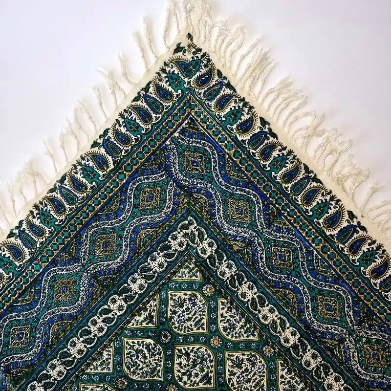 رومیزی قلمکار مدل QHSA6 طرح حلورده ای