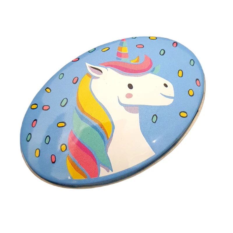 جعبه دکوری مدل قوطی فلزی طرح اسب تک شاخ کد 5