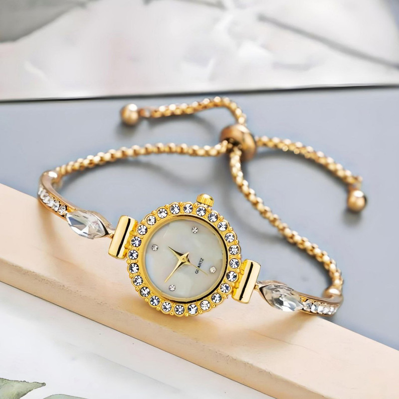 ساعت مچی عقربه ای زنانه مدل قفل کرواتی ts