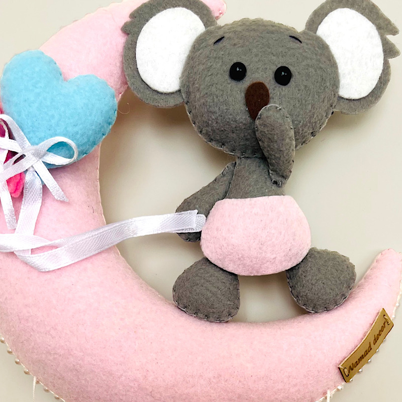 دیوار کوب اتاق کودک مدل ماه و کوالا