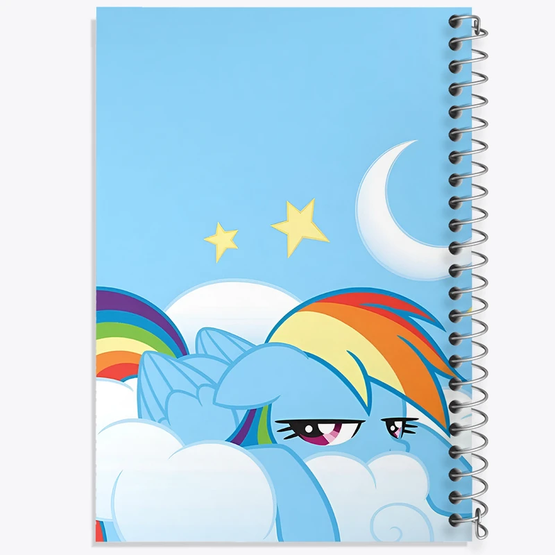 دفتر شطرنجی 50 برگ خندالو طرح رینبو دش پونی کد N3278