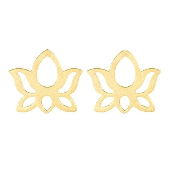 نیم ست طلا 18 عیار زنانه مدل  گل کد GH6347