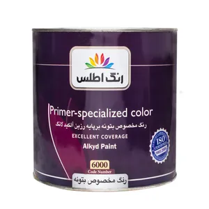 رنگ روغنی مخصوص بتونه اطلس کد 6000 وزن 4 کیلوگرم