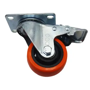 چرخ کفی‌دار گردان آبو مدل ترمزدار کد YPT-GARDAN-75*32MM